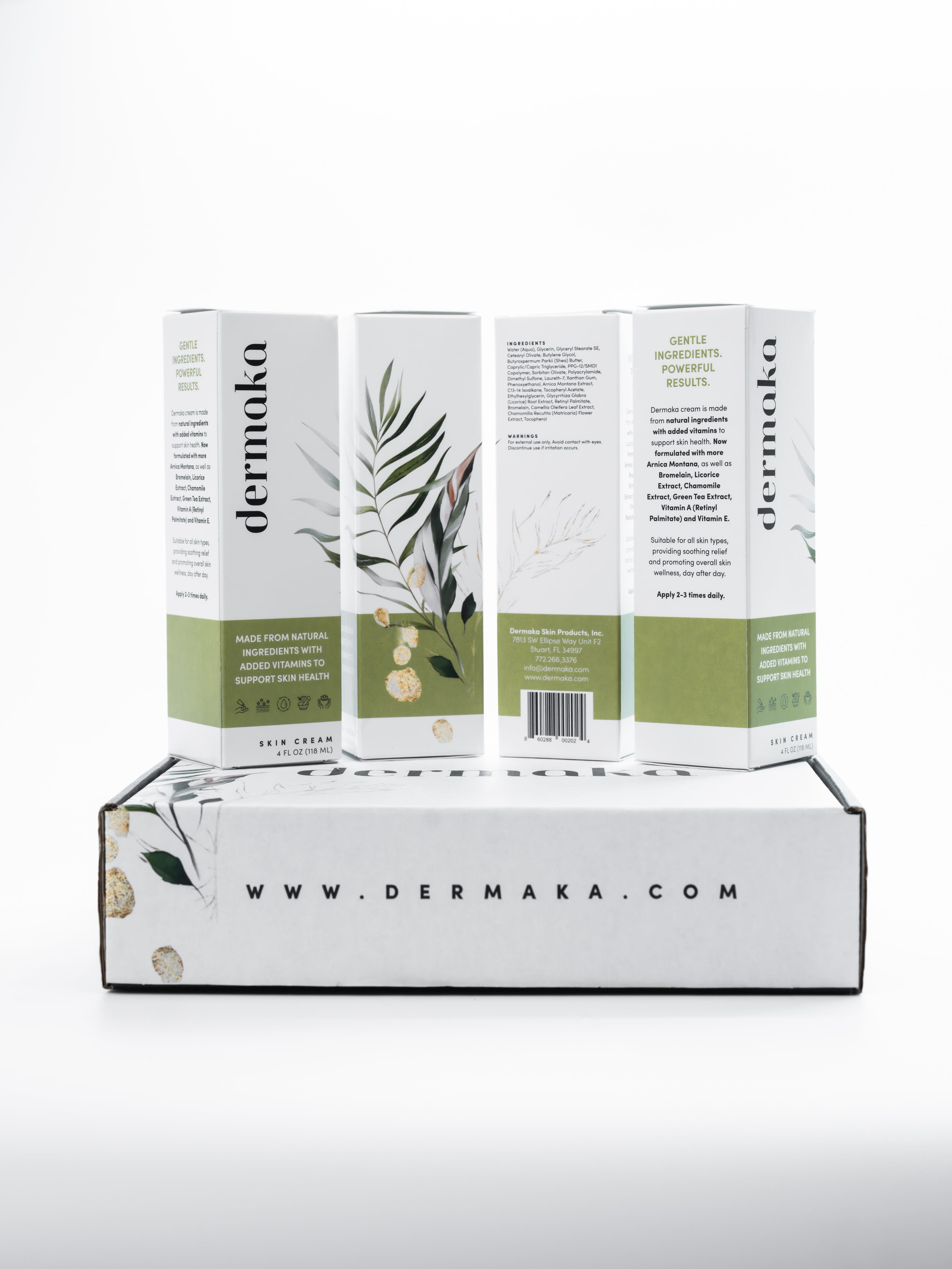 Dermaka Cream 4-Pack (4oz Tubes)