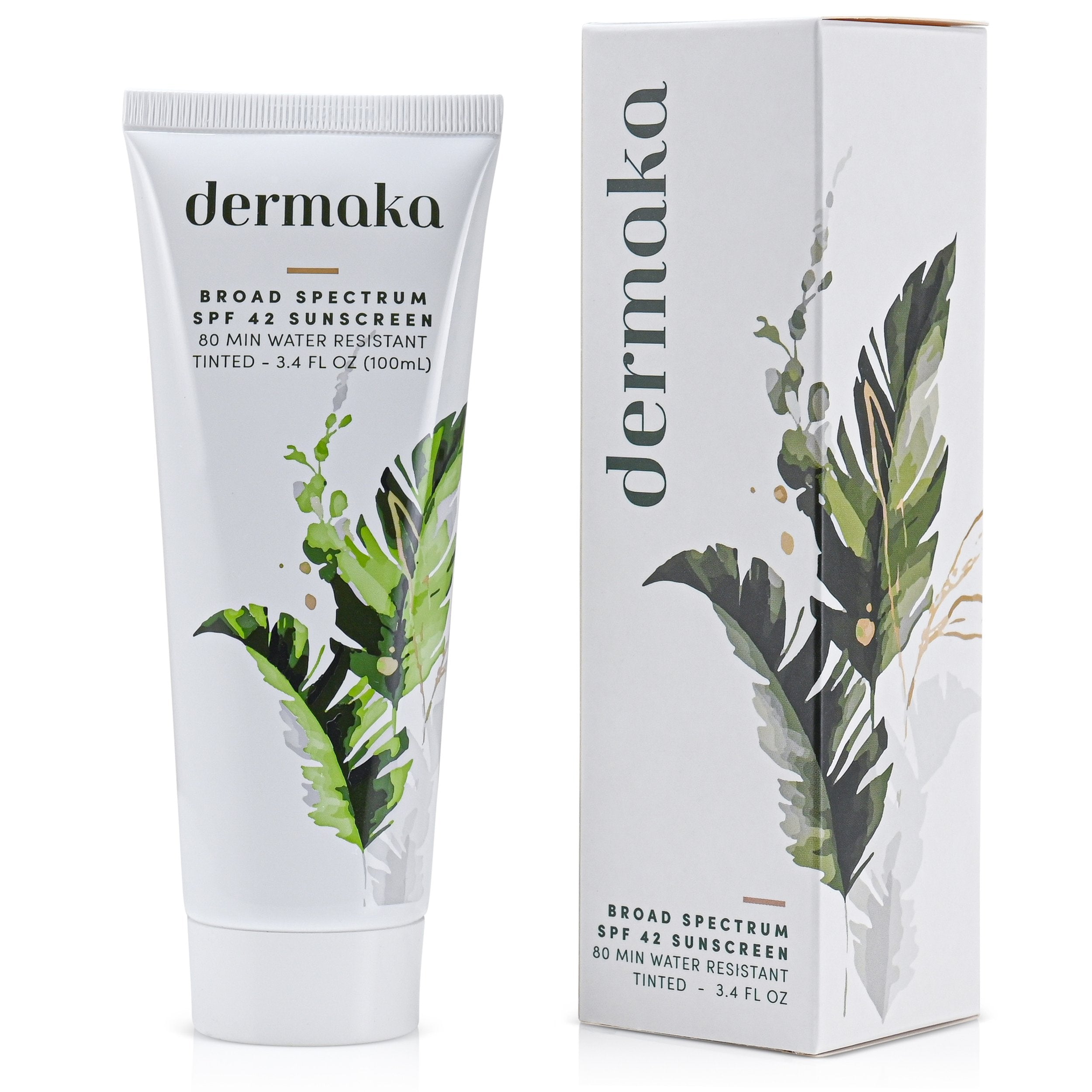 Dermaka TINTED Sunscreen 3.4oz Tube (49 Pack)