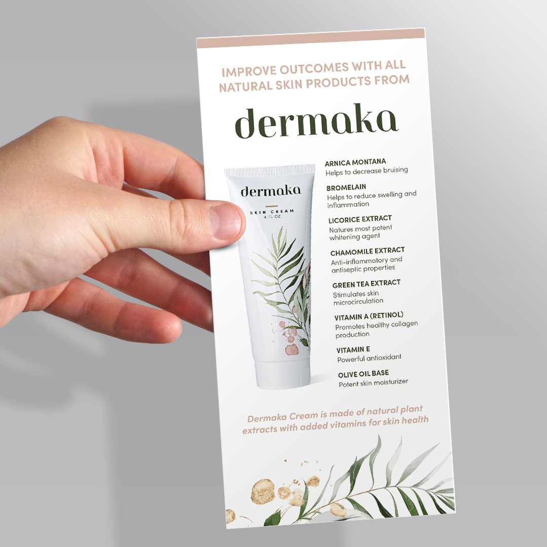 Dermaka Cream Rack Cards (50 Pack)