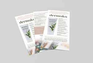 Dermaka Sunscreen Rack Cards (50 Pack)