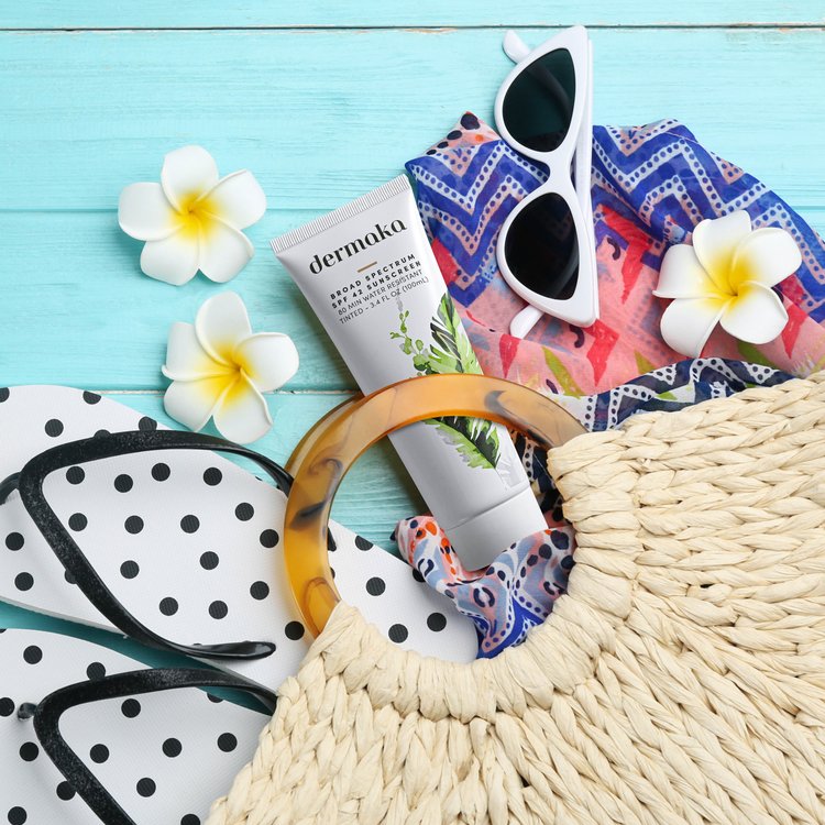 Dermaka TINTED Sunscreen 3.4oz Tube (12 Pack)